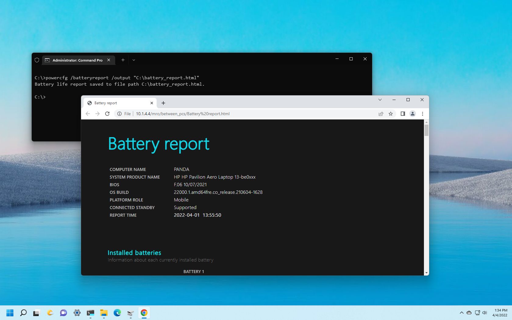 Battery Health Check Windows 11