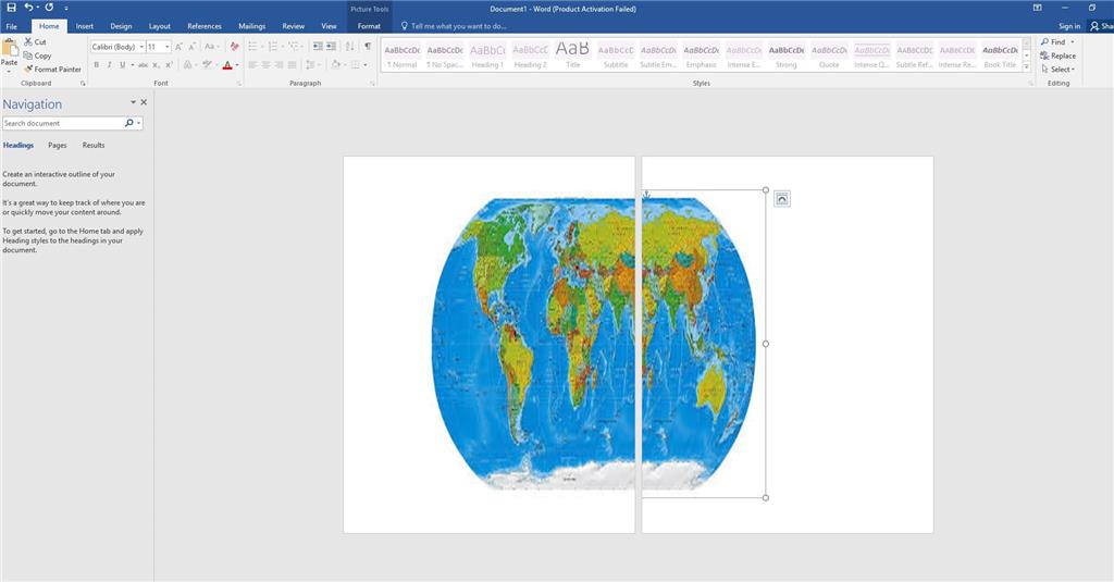 Image Across Multiple Pages Word Working In Different Views | Getting