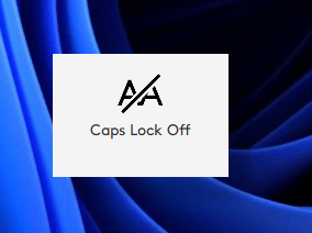 Turn Off On-Screen Caps Lock Indicator Windows 11