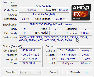 Overclock CPU Amd FX 8350