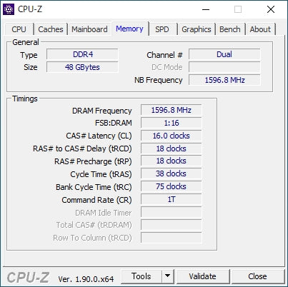 CPU Z Dram Frequency 1600