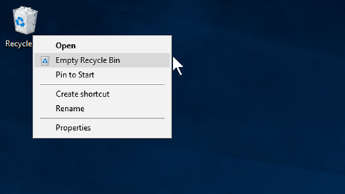 How To Empty Recycle Bin Windows 10