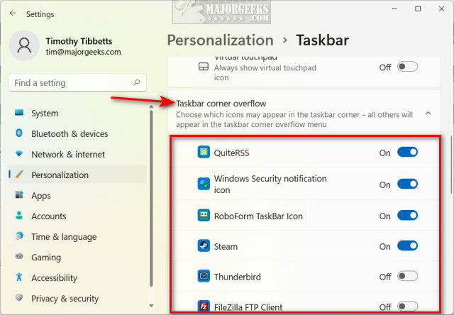 How To Show All Icons In System Tray Windows 11