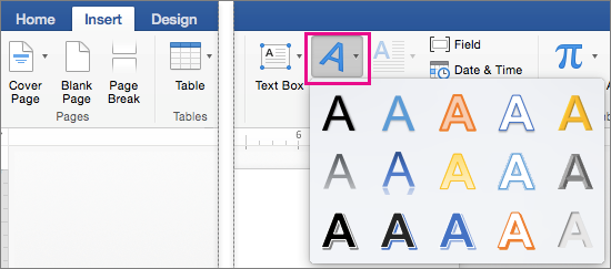 How To Use Wordart In Microsoft Word