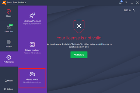 Free Antivirus With Game Mode