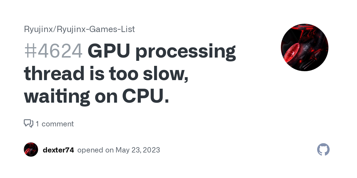 Gpu Processing Thread Is Too Slow Waiting On CPU