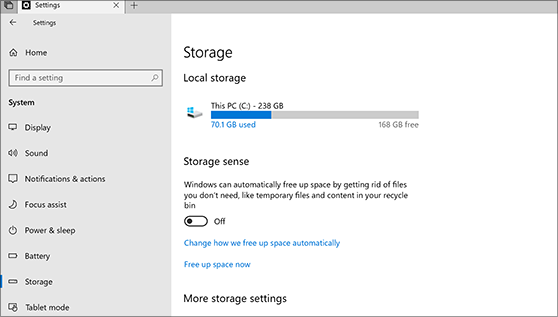 How To Check Storage On Windows 10