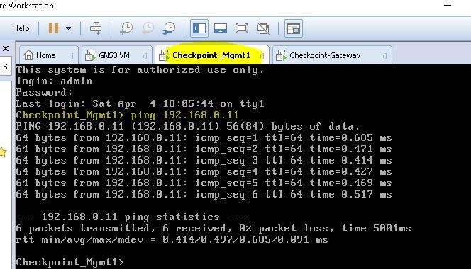 How To Ping From Checkpoint Firewall