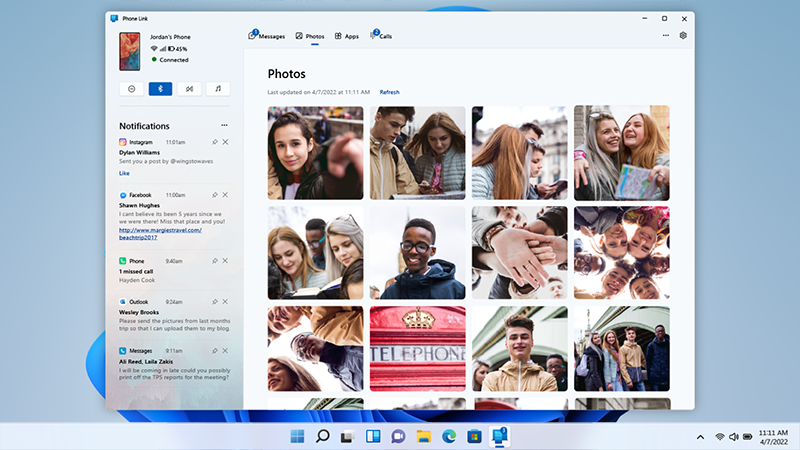 Windows 11 Phone Link App