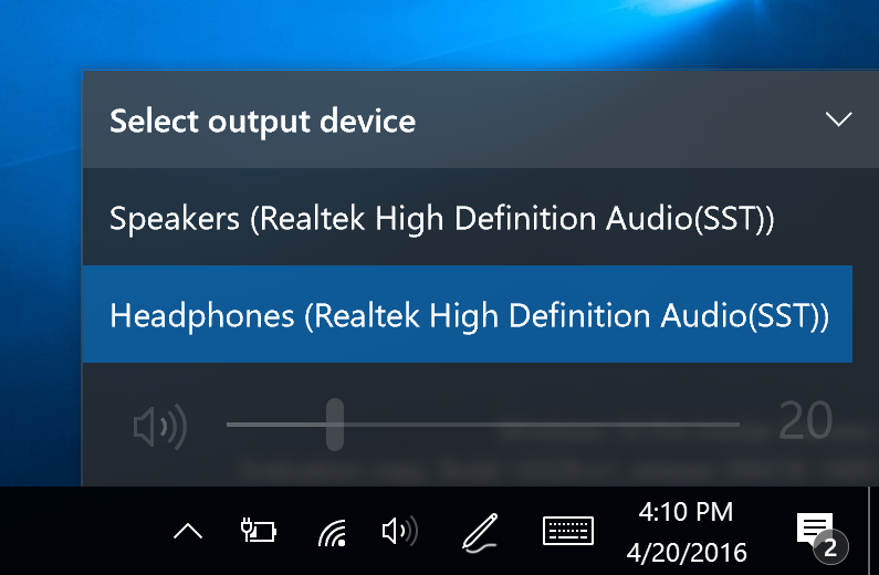 How To Change Audio Output Windows 10