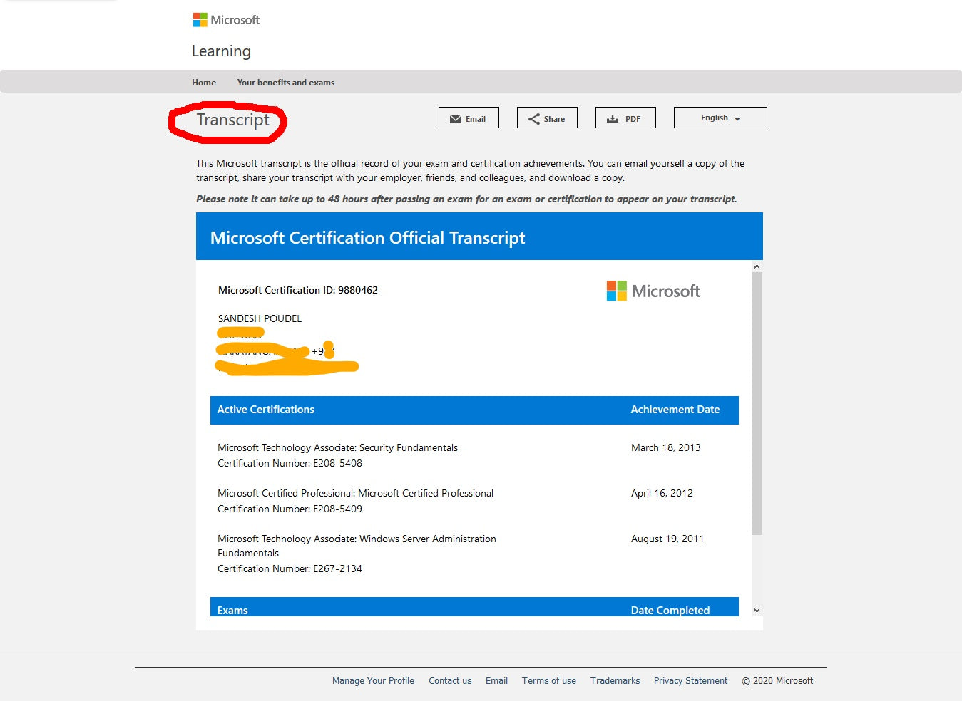 How To Open Code Transcripts How To Get Microsoft Transcript ID And Access Code