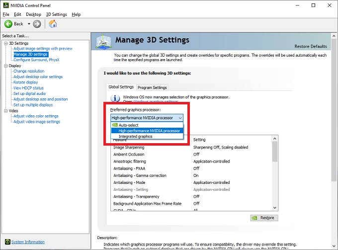 How To Switch From Integrated Graphics To Graphics Card