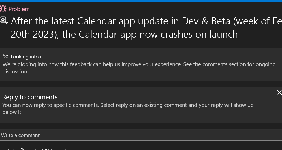 Windows 11 Calendar App Crashing