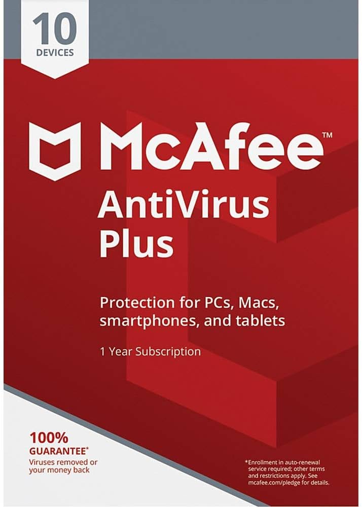 McAfee Antivirus Plus For The Life Of 7 Computers