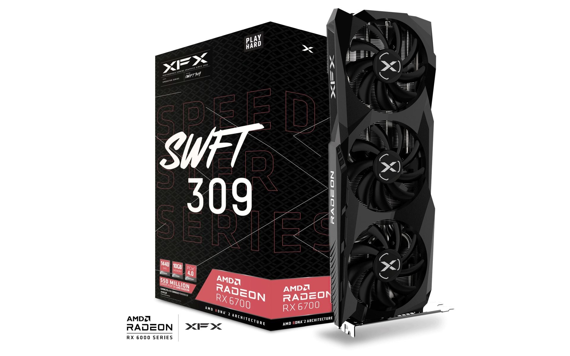 Xfx Speedster SWFT309 Radeon Rx 6700 Gaming Graphics Card