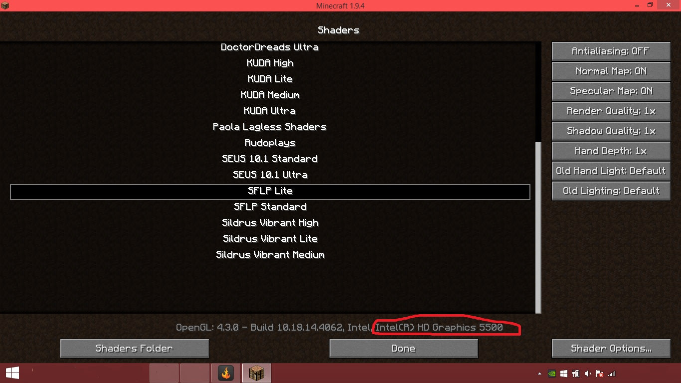 Minecraft Shaders Graphics Card Requirements