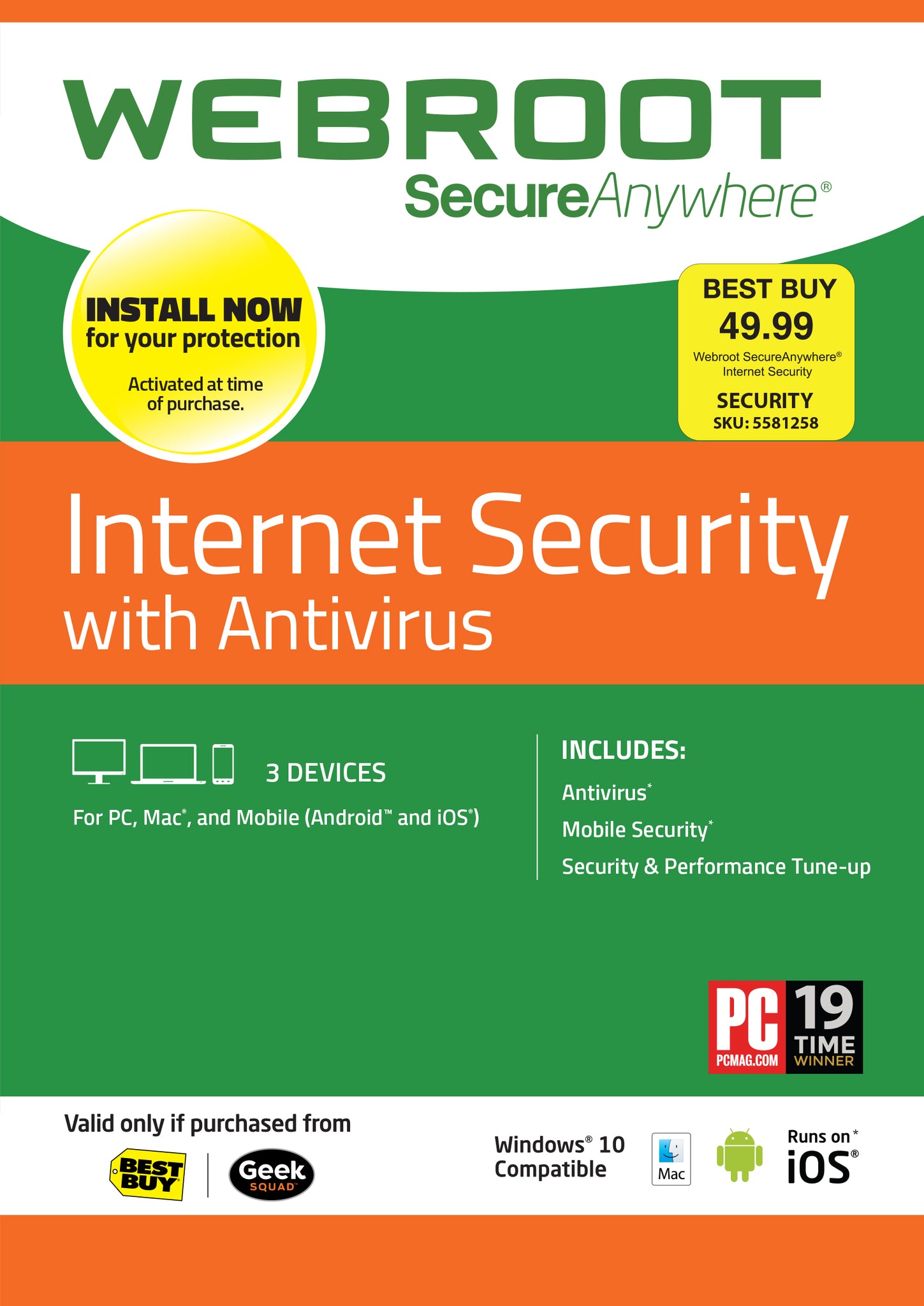 Webroot Internet Security Antivirus 2018