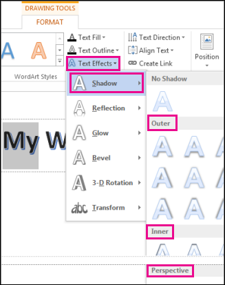 How To Apply Shadow Effect In Microsoft Word