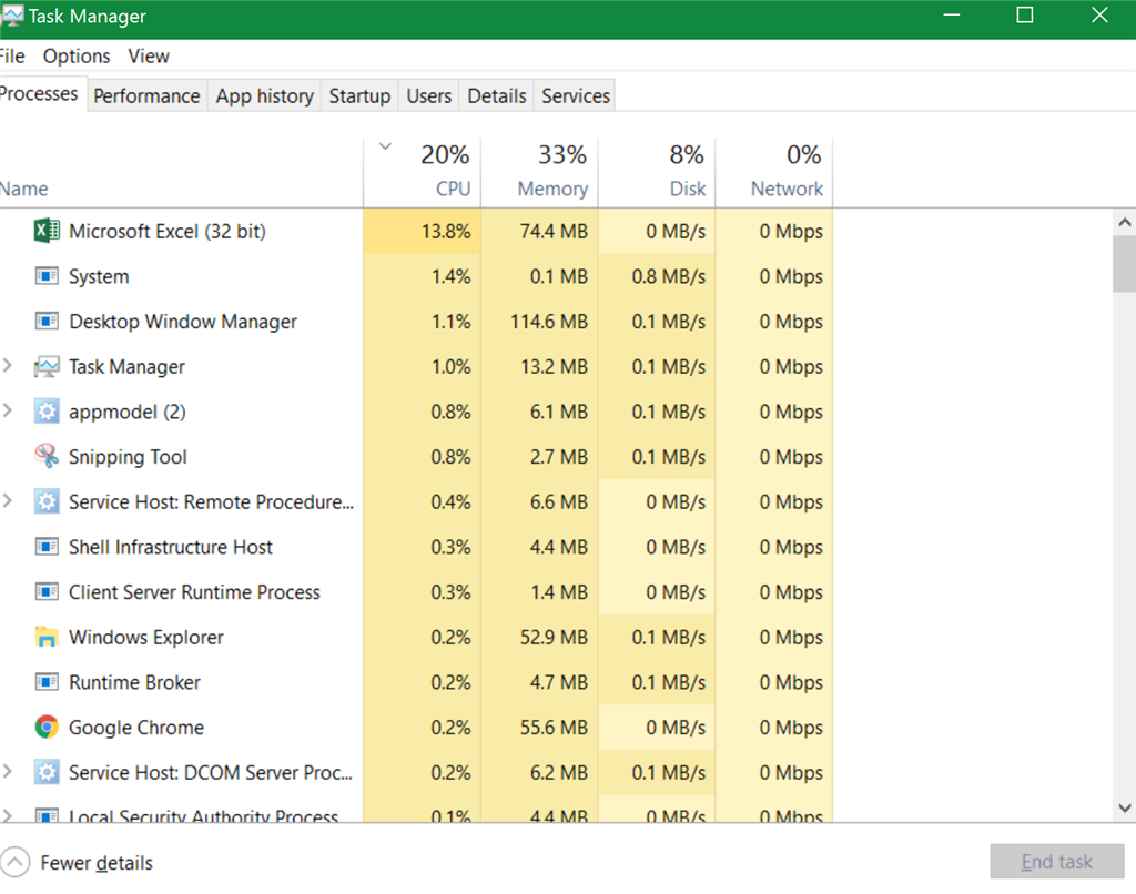 Excel Using Too Much CPU