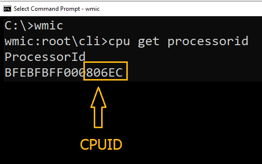 Get Cpu Information Via Command Prompt In Windows 10