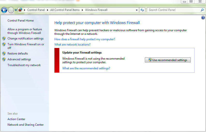 You Know That Your Windows Firewall Is Turned On If