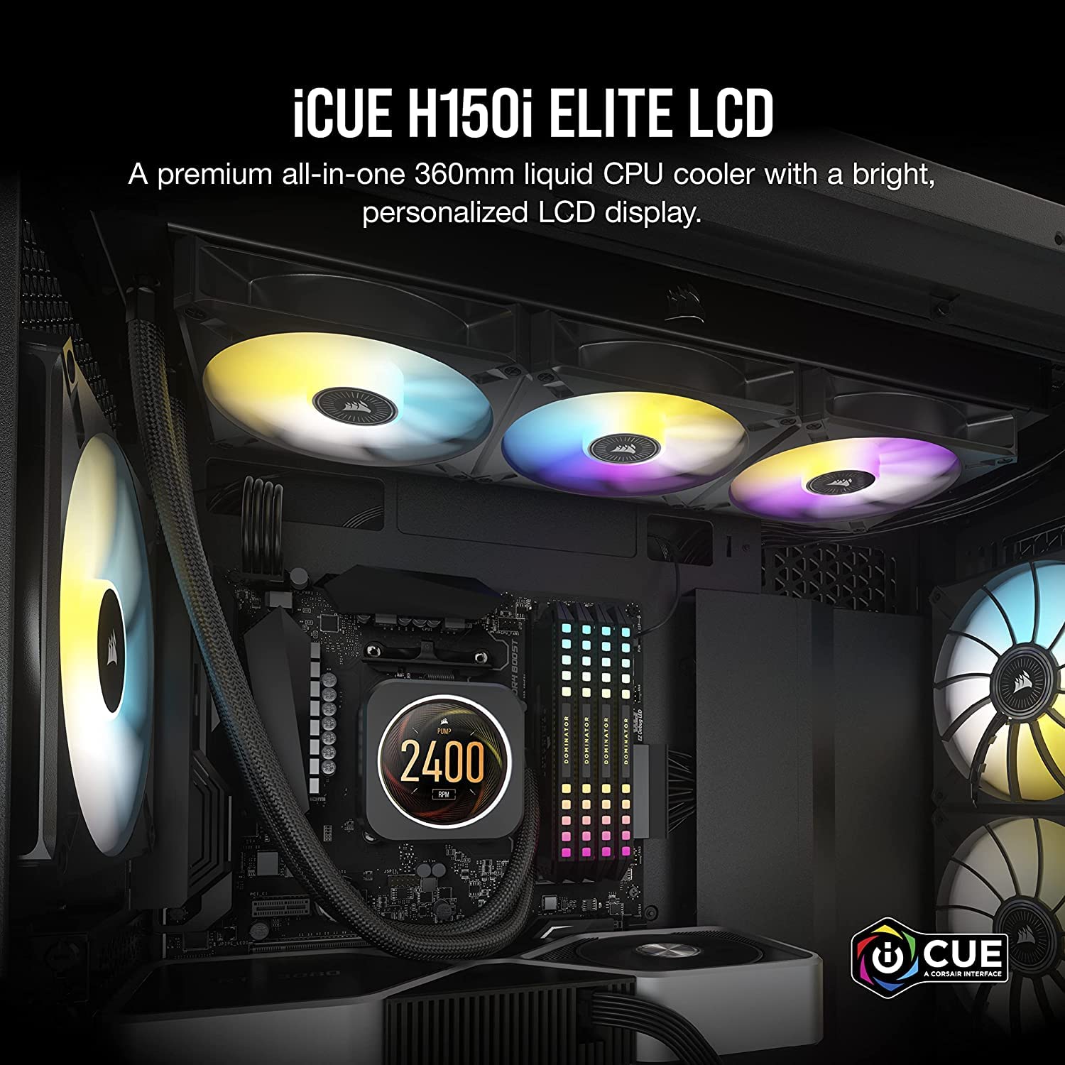 CPU Cooler Corsair H150i Elite LCD