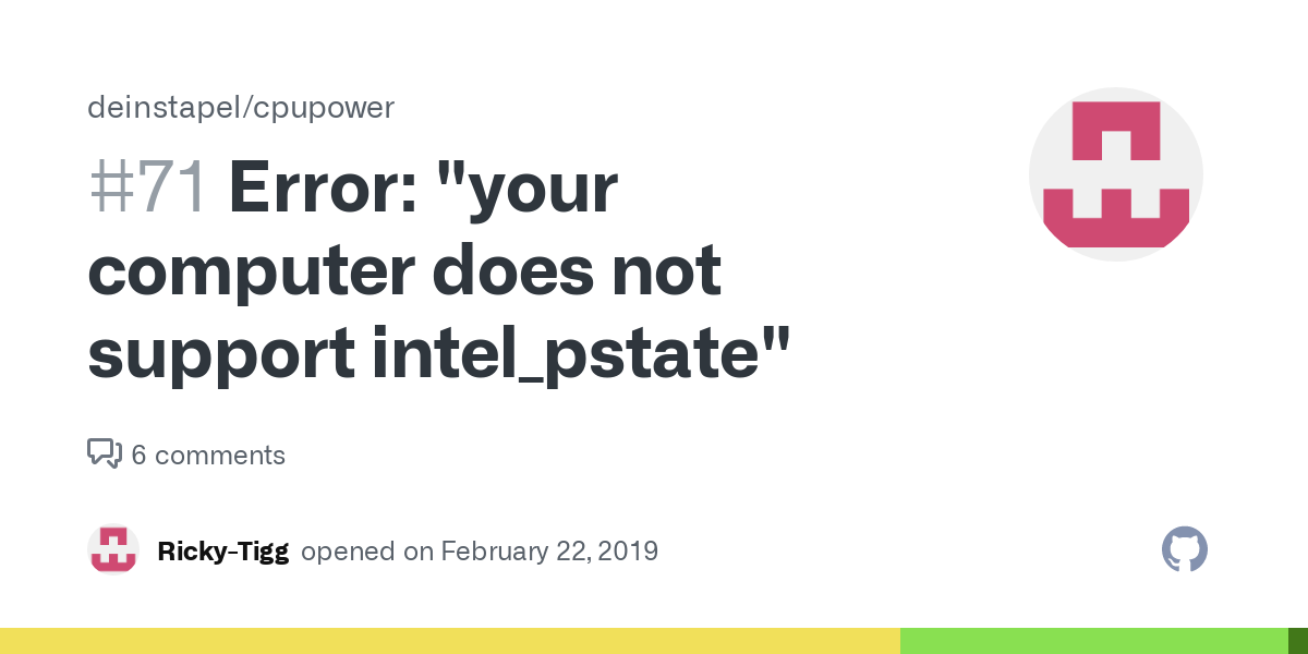 Intel_pstate CPU Model Not Supported