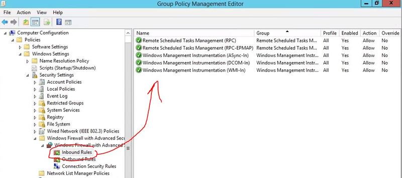 Remote Scheduled Tasks Management Firewall Rules Are Disabled