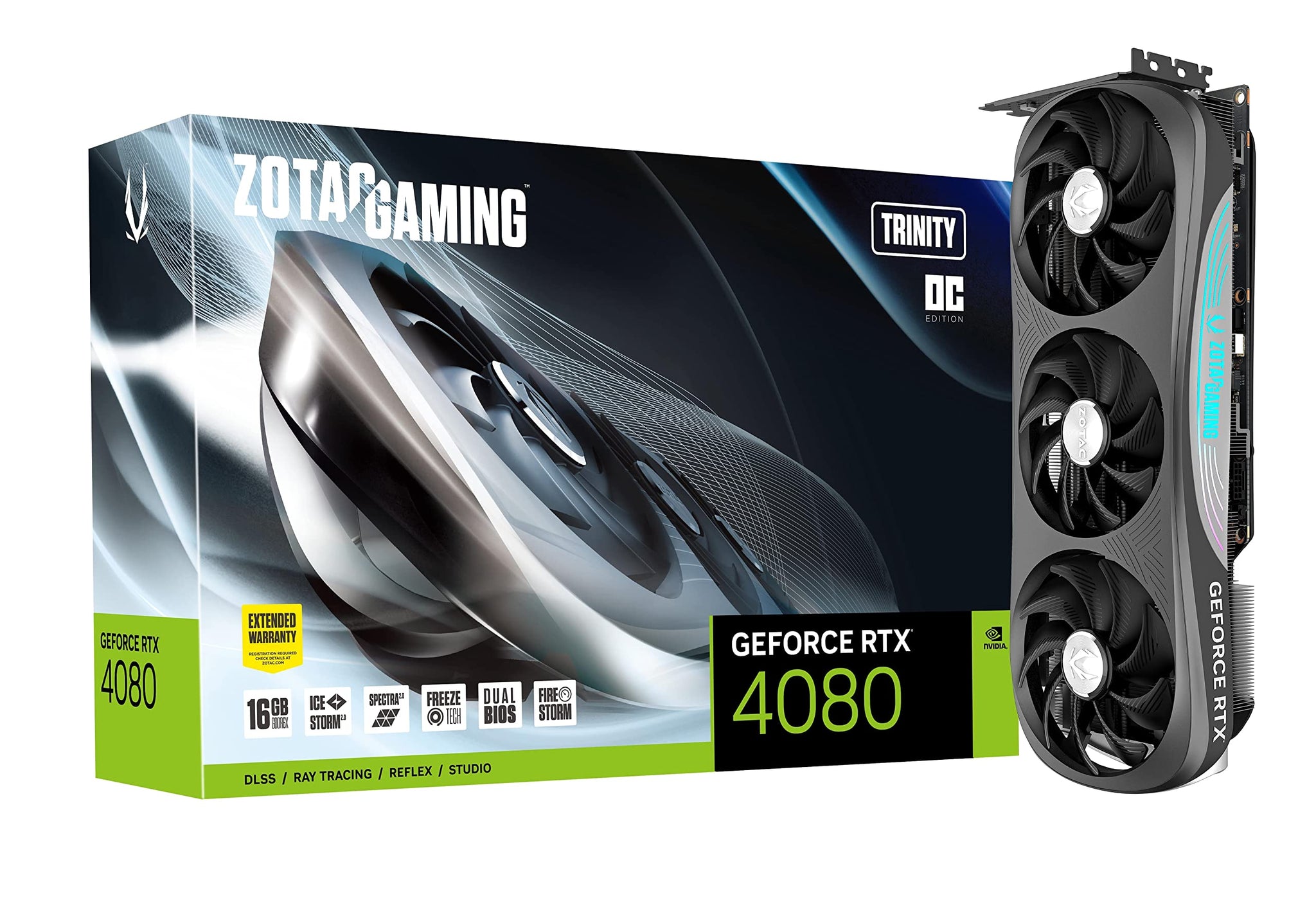 Zotac Geforce Rtx 4080 16GB Trinity OC Graphics Card