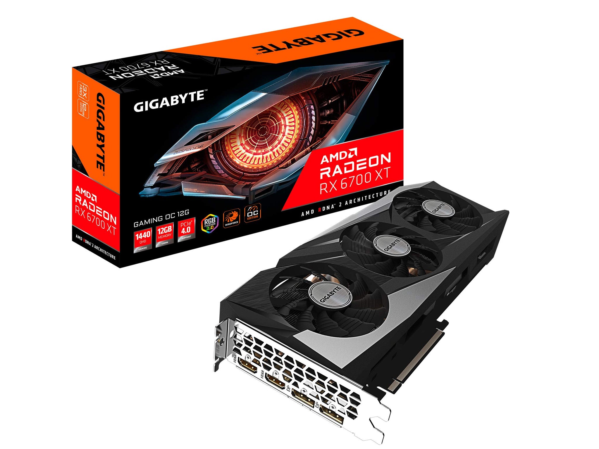 Gigabyte Radeon Rx 6700 Xt Gaming OC 12G Graphics Card