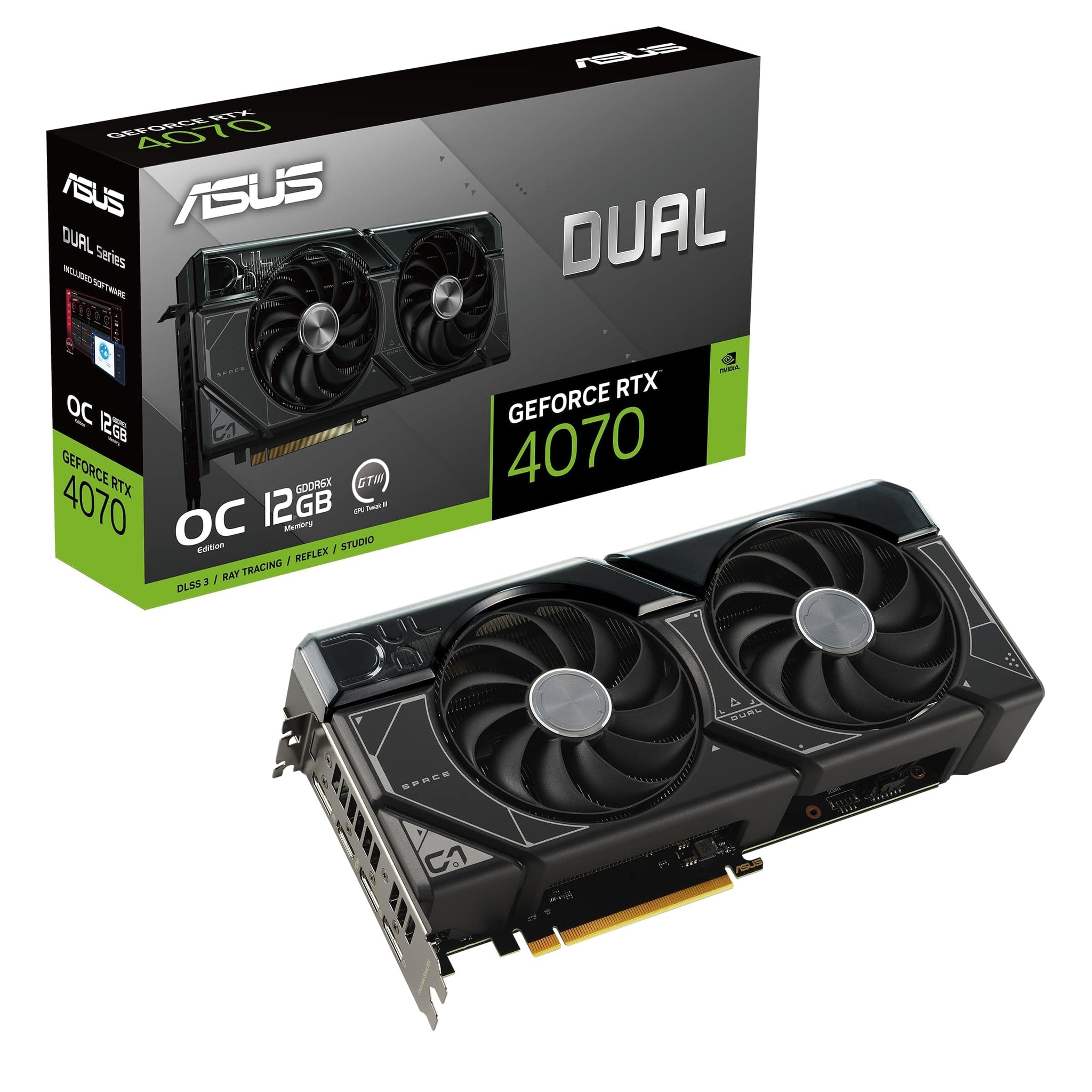 Graphics Card Asus Dual-RTX4070 12 GB Gddr6x