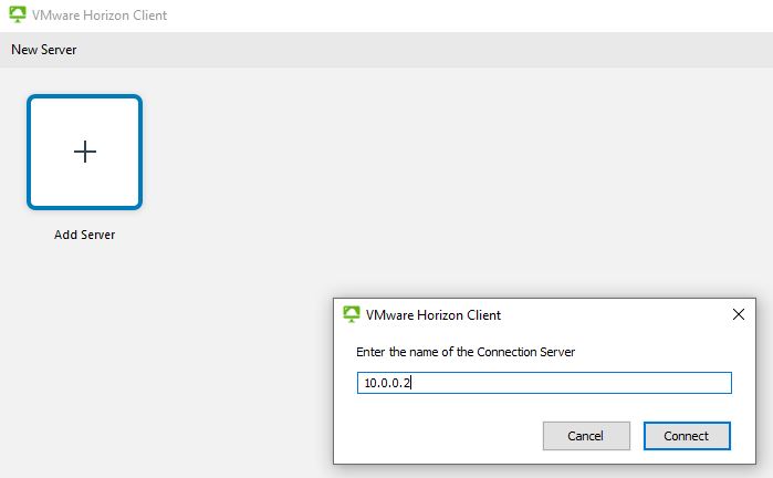 How To Add A Server To Vmware Horizon Client