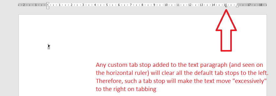 Microsoft Word Why Is My Tab Too Far