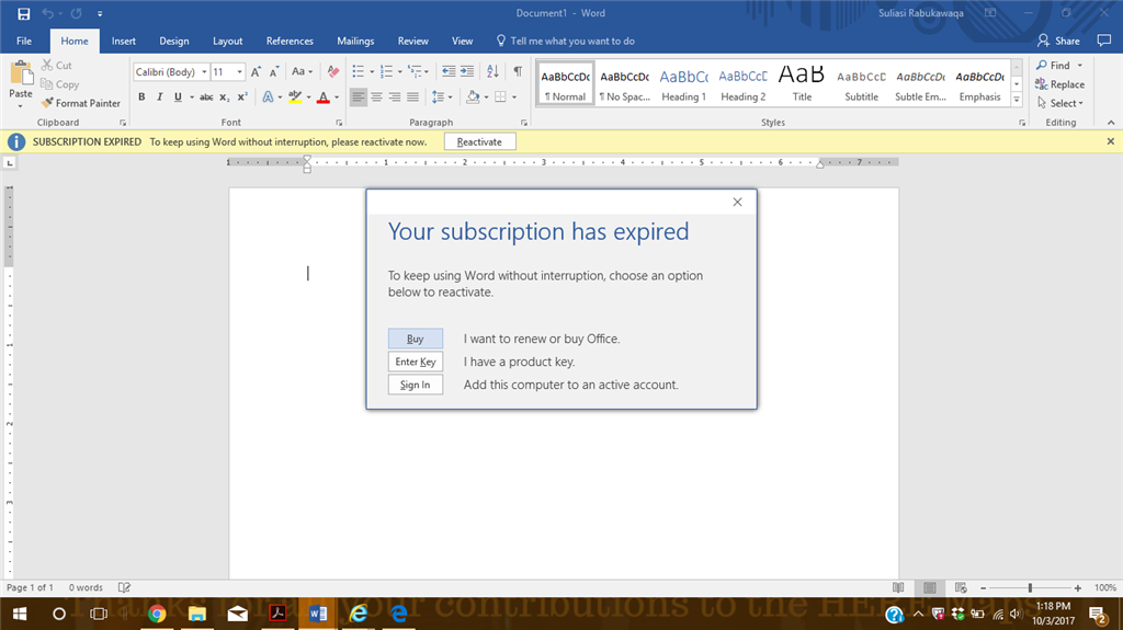 If I Buy Microsoft Word Does It Expire