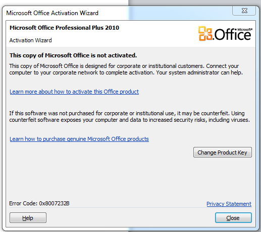 How To Disable Microsoft Office 2010 Activation Wizard