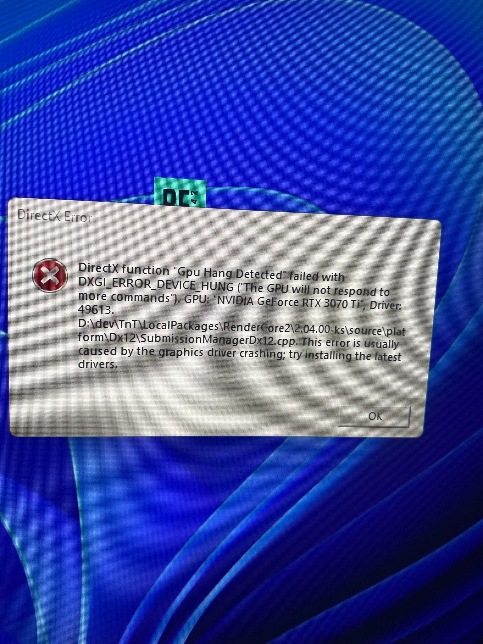 Nvidia Graphics Card Crashes When Playing Games