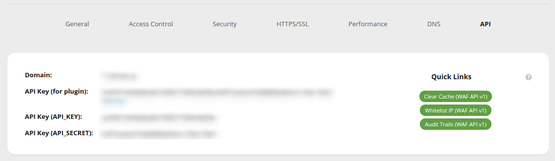 Sucuri Firewall API Key Was Not Found