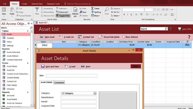 Programma Access Access 2016 Generate Documentation Of SQL Server Database With