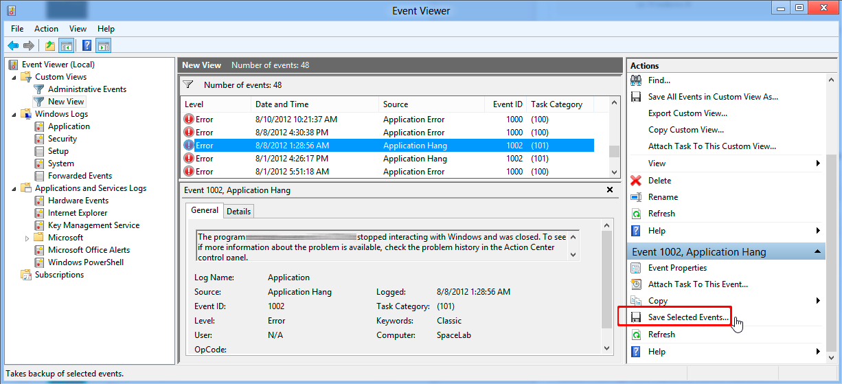 How To Check Crash Logs Windows 8