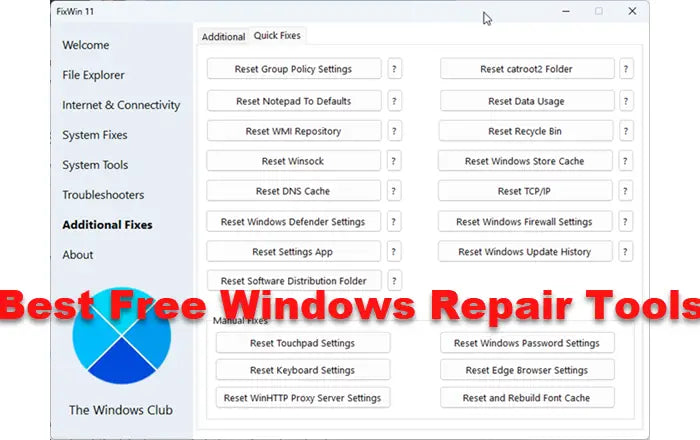 Windows 11 Repair Tool Microsoft