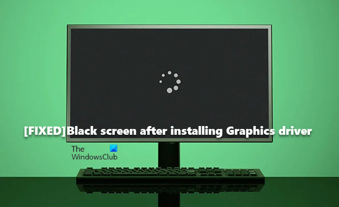 Graphics Card Update Black Screen