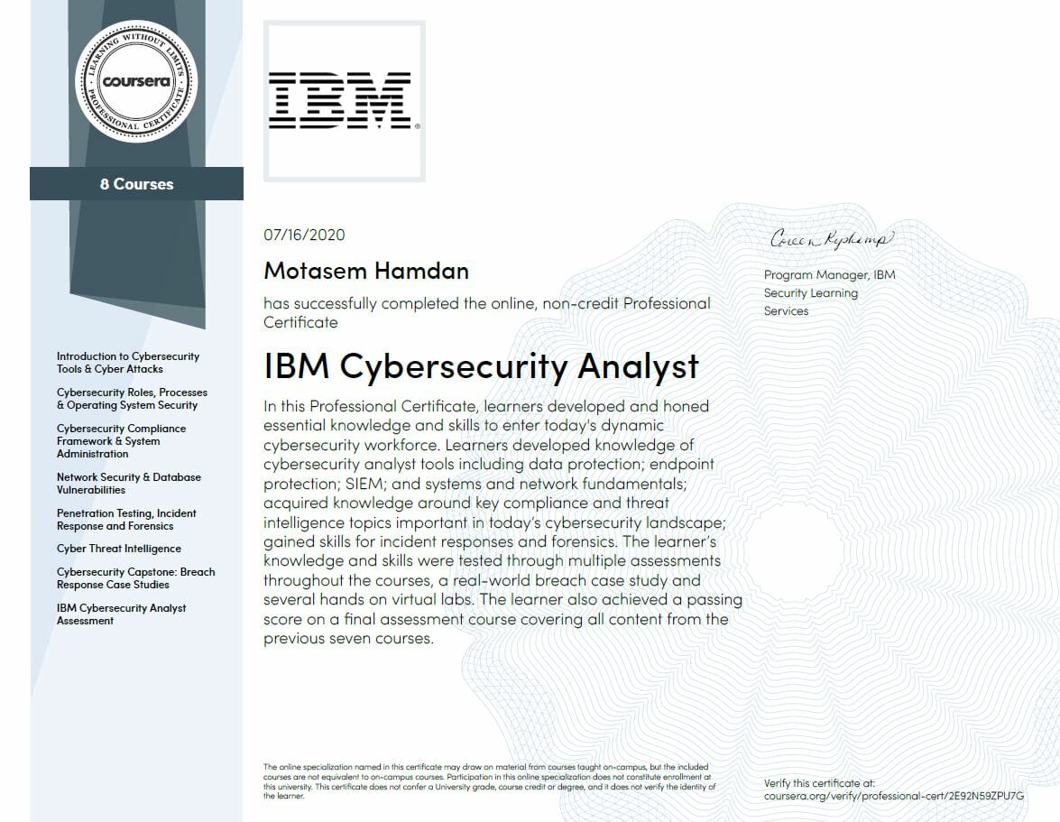 Is IBM Cybersecurity Analyst Professional Certificate Worth It