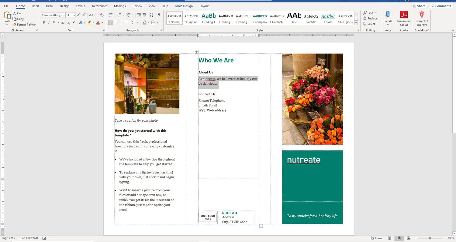 How Can You Make A Brochure On Microsoft Word