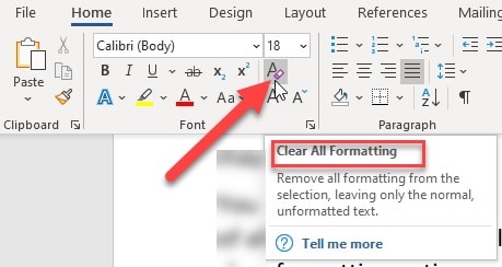 Microsoft Word Highlight Won’t Go Away