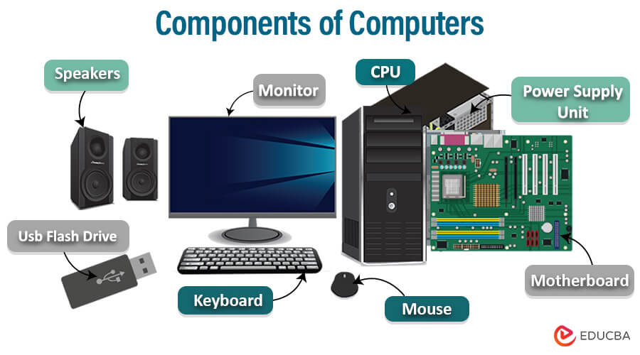 Different Hardware Components Of A Computer