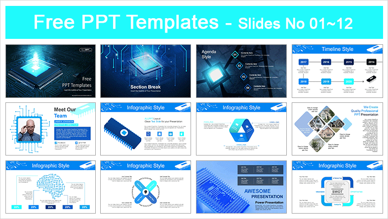 Computer Hardware Powerpoint Templates Free Download