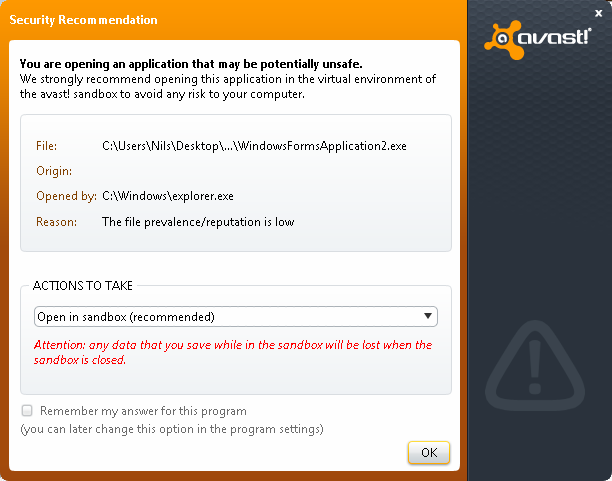 Antivirus Thinks My Program Is A Virus