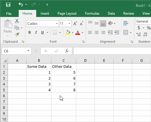In Microsoft Excel What Does In Cell C6 Mean