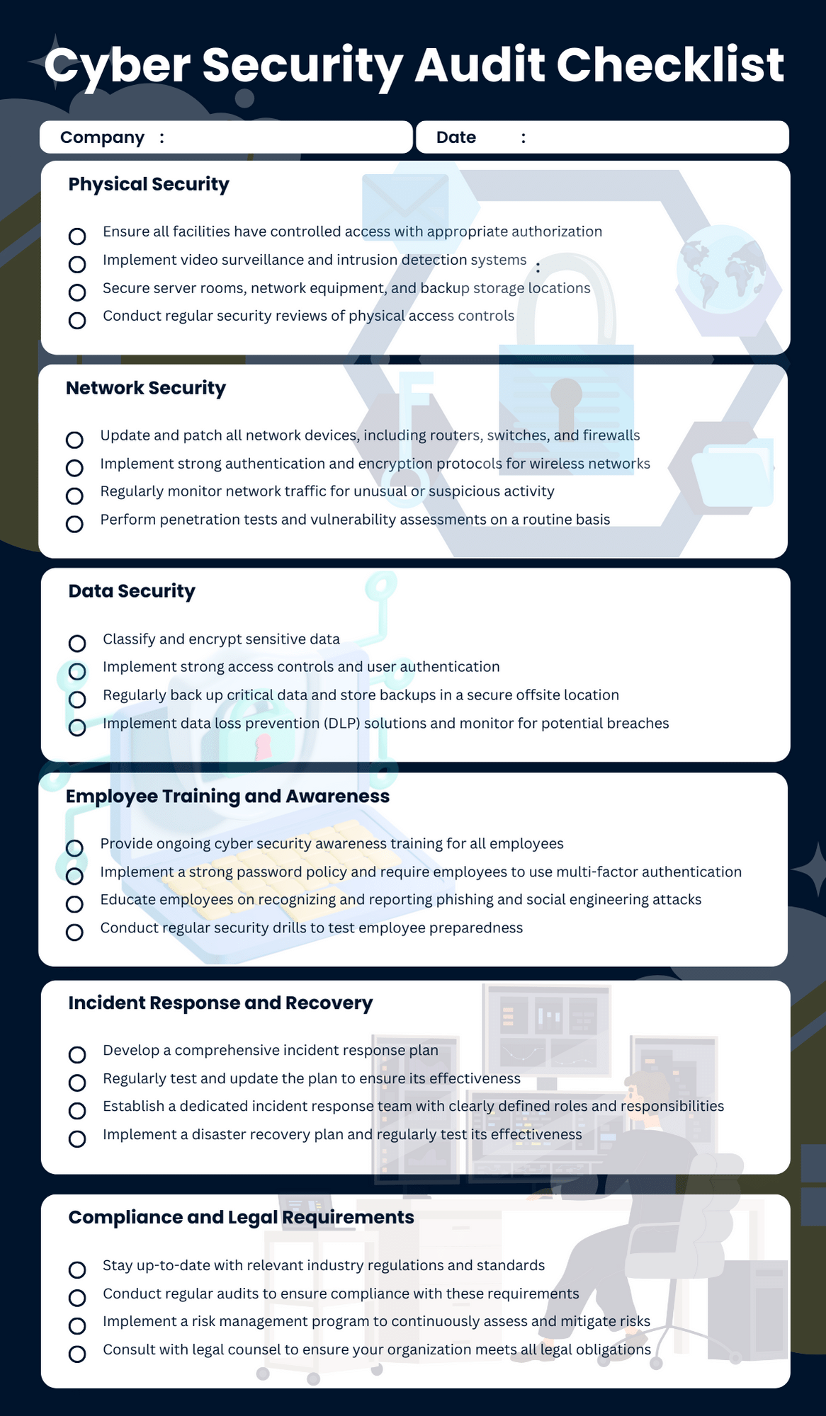 Internal Network Security Audit Checklist