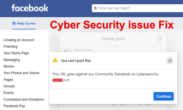 This URL Goes Against Our Community Standards On Cybersecurity